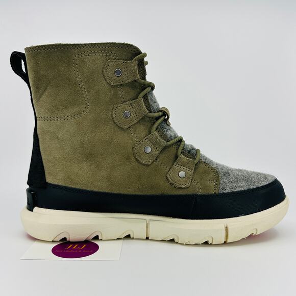 Sorel Explorer II Joan Sage/Fawn Waterproof Insulated Winter Snow Boots Size 9.5 - Picture 7 of 11